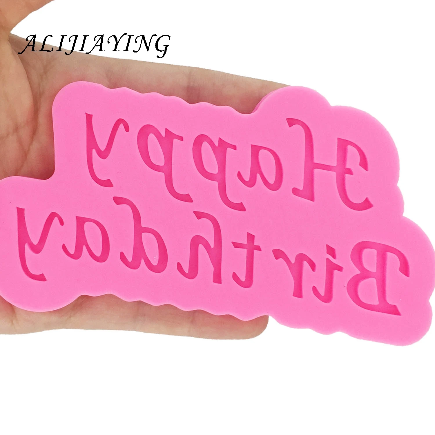 DIY Happy birthday Silicone Molds letter Gumpaste Chocolate Fondant Cake Decorating Tools Polymer Clay Resin  D1335