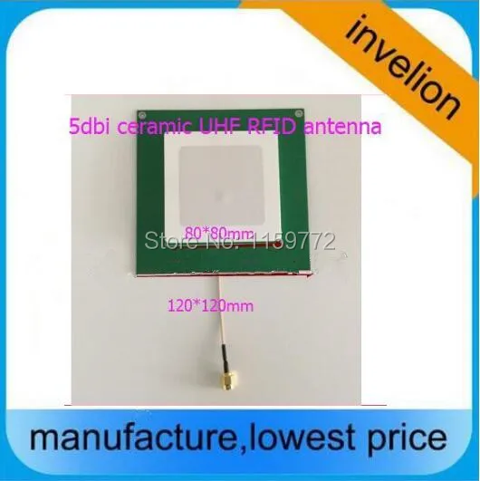 UHF RFID 5dBi ceramic antenna 865mhz 925MHz UHF reader external antenna SMA/IPEX optional interface for Embedded systmem