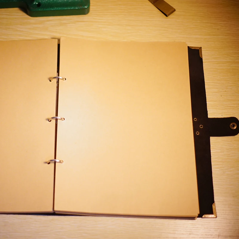A4 type genuine leather notebook handmade notebook planner a4 kraft unline filler paper leather journal a4 notebook