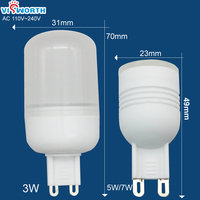 G9 LED Light Bulb Mini Body Led Bulb 3W SMD2835 5W 7W SMD3014 LED Spotlight Warm White Cold White Candle Crystal Chandelier