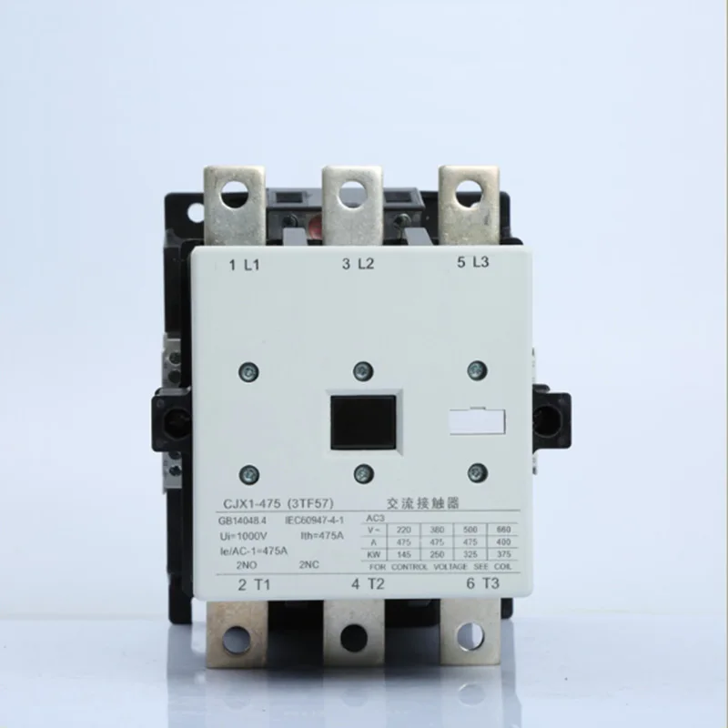 CJX1 AC Contactor 475A CJX1-475/22 3TF57 AC Magnetic Contactor High Current 3Pole Electrical Contactor 24V 220V 380V  2NO 2NC