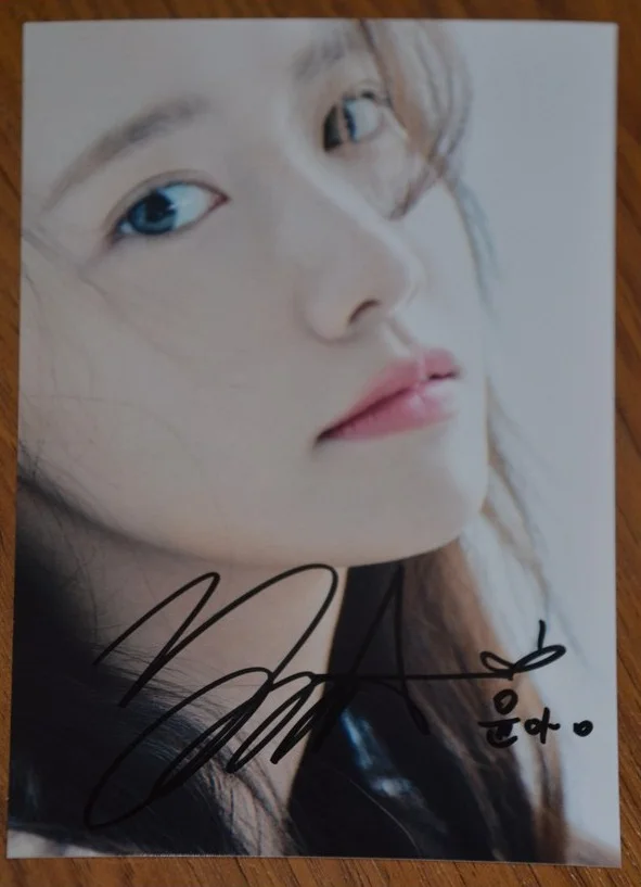 hand signed SNSD Yoona autographed photo 5*7 A WALK TO REMEMBER K-POP 11 versions 69I