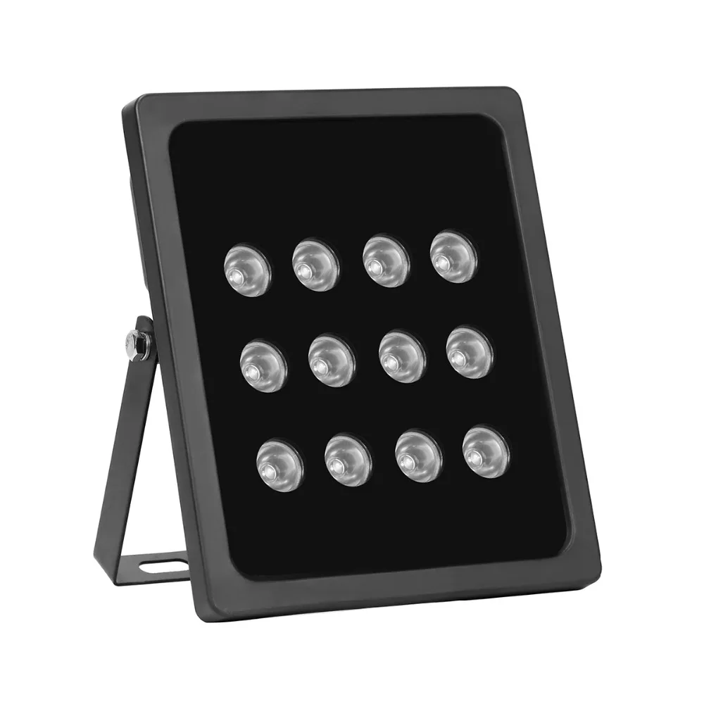 AZISHN-iluminador infrarrojo para cámara de seguridad CCTV, luz de relleno de 12 piezas de matriz, LED IR, visión nocturna, impermeable al aire libre