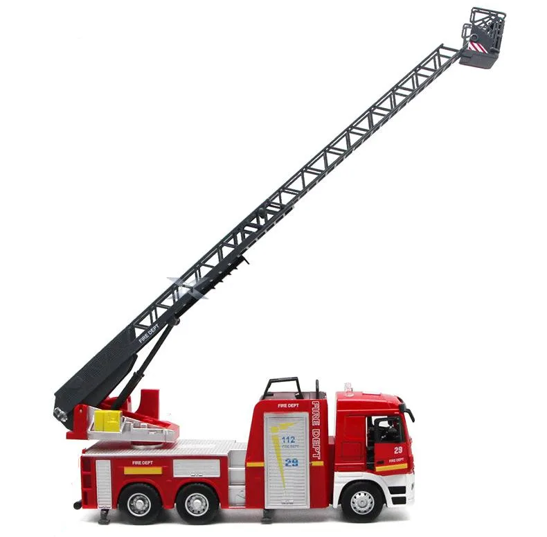 Hot sales Big toy car,Large engineering car,1:32 scale alloy Fire engines,Ladder fire truck Sound and light car,wholesale