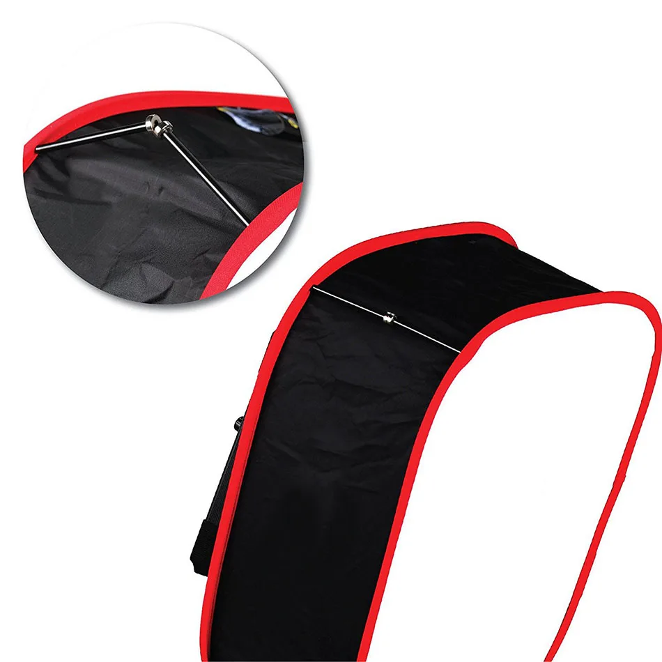 Difusor de luz led dobrável e leve, caixa de soft box para yongnuo yn160 yn300, acessórios para estúdio fotográfico