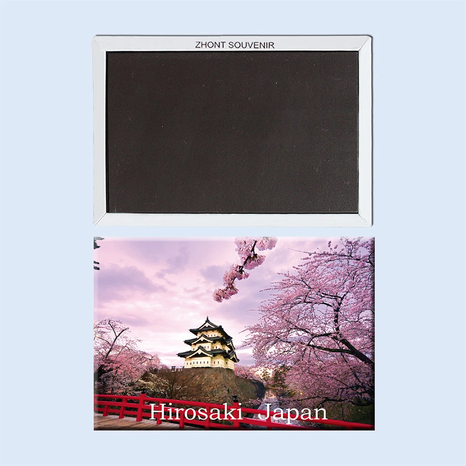 Hirosaki Castle Japan 22570 gifts for friends   Landscape  Magnetic refrigerator   Travel souvenirs