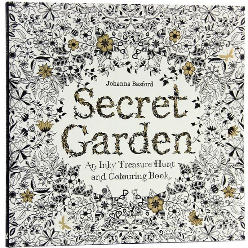 96 pages English Secret Garden Coloring Books for Adults Kids Relieve Stress Kill Time Graffiti Painting Book Libros 25cm x 25cm