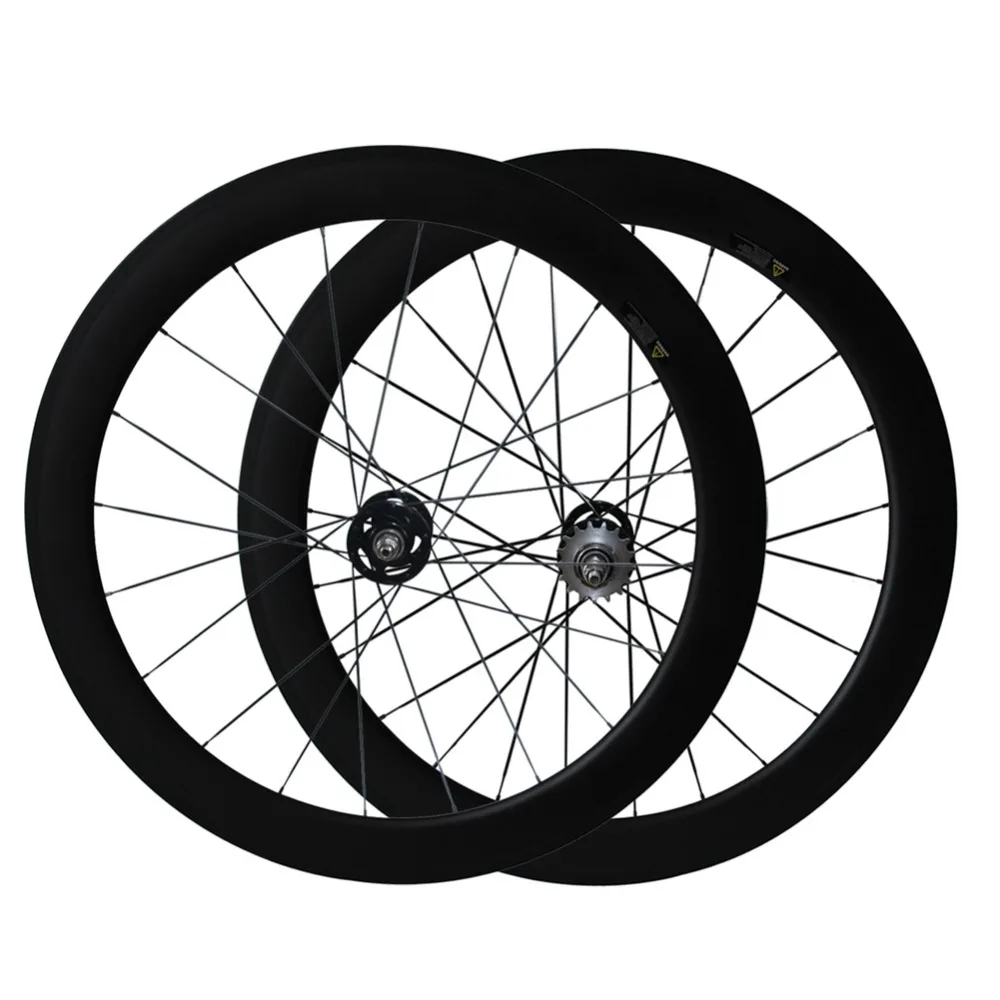 700C Carbon Track bike wheelset 25mm width 38/50/60/88mm depth Clincher Tubular Flip Flop fixed gear Single Speed bike wheels