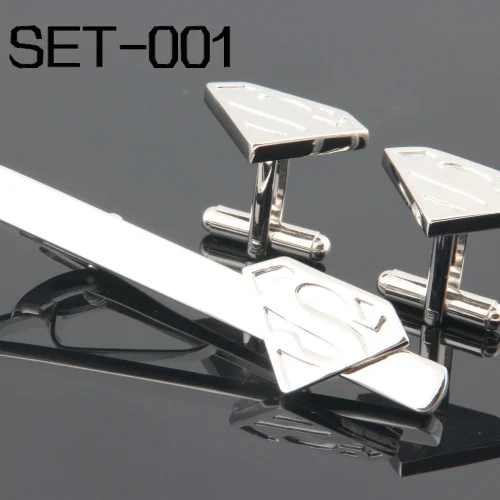 

Novelty Interesting Tie Clips & Cufflinks Can be mixed Free Shipping Set 001 Superhero Series