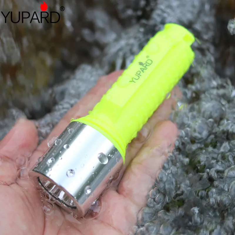 

YUPARD Waterproof XM-L2 T6 led Diving Flashlight Underwater Lamp Torch 3 Mode 18650 rechargeable battery diver camping lantern