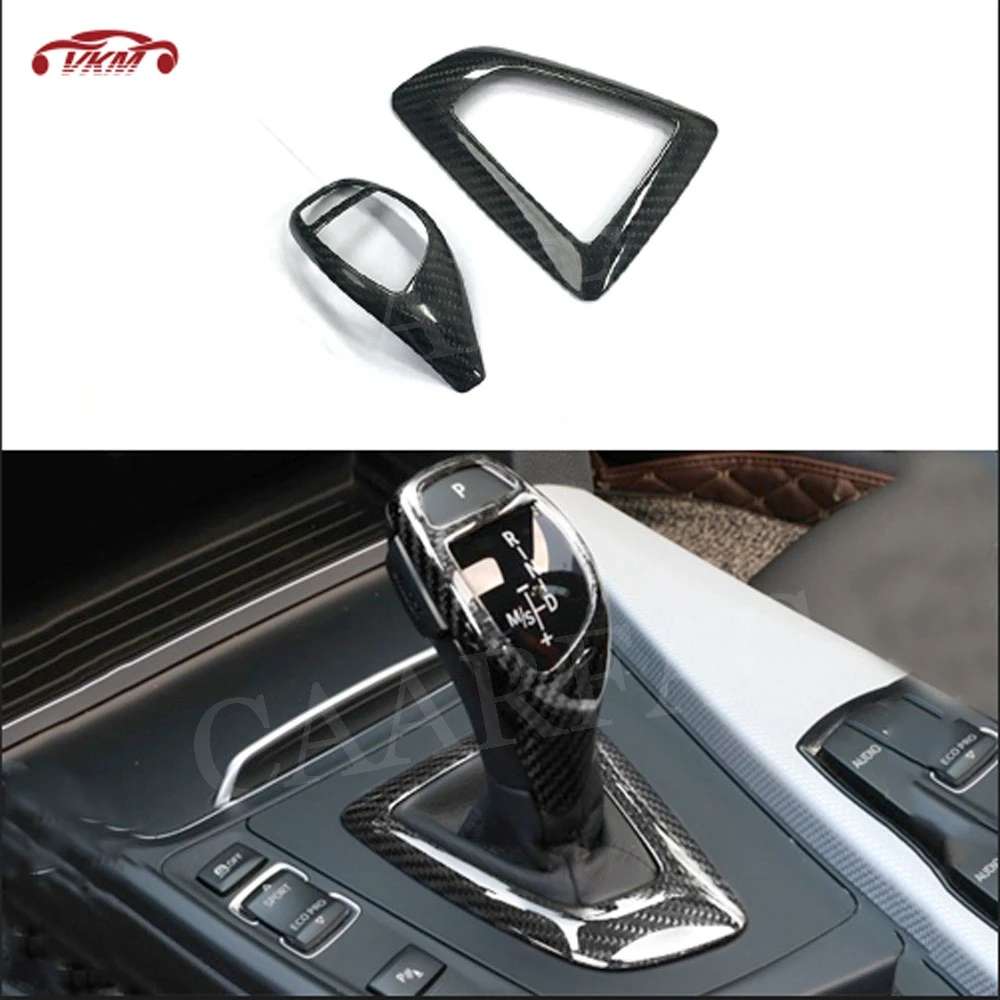 

Carbon Fiber Car Gear Shift Panel Frame Gear Knob Cover For BMW F20 F30 F31 F34 X5 F15 X6 F16 X3 F25 X4 F26 F10 RHD LHD