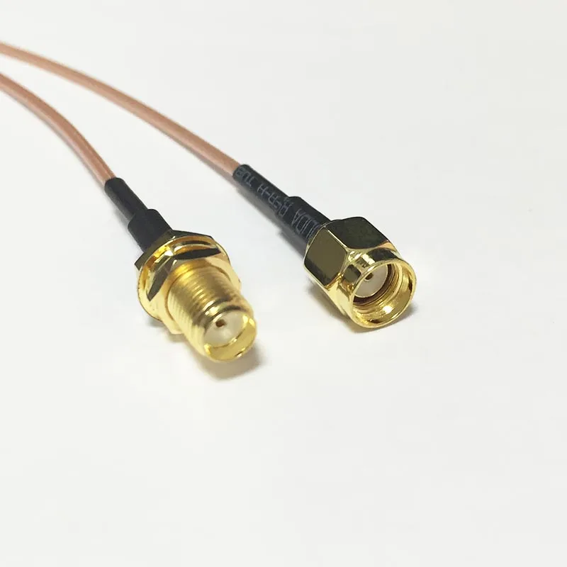 New RP-SMA Male Plug Switch SMA  Female Jack nut WIFI antenna cable RG178  Wholesale 15CM 6