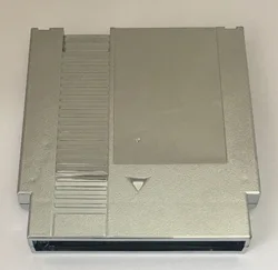 Silver Color Metal Plating 72 Pins Game Cartridge Replacement Plastic Shell For NES Console