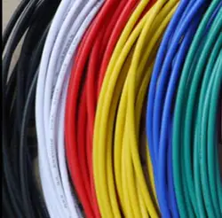 5M/lot 20AWG High Temperature Silicone wire Conductor 100/0.08mm AWG20 20# Tinned Copper Cable