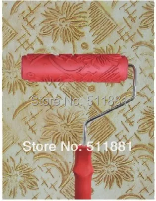 

7'' 180mm NCCTEC liquid wallpaper embossed roller FREE SHIPPING rubber embossed mould quality paint embossed tools