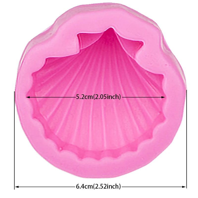 Big Famous Sea Shell Shape 3D Silicone Fondant Cake Mold Tools Bakeware  E598