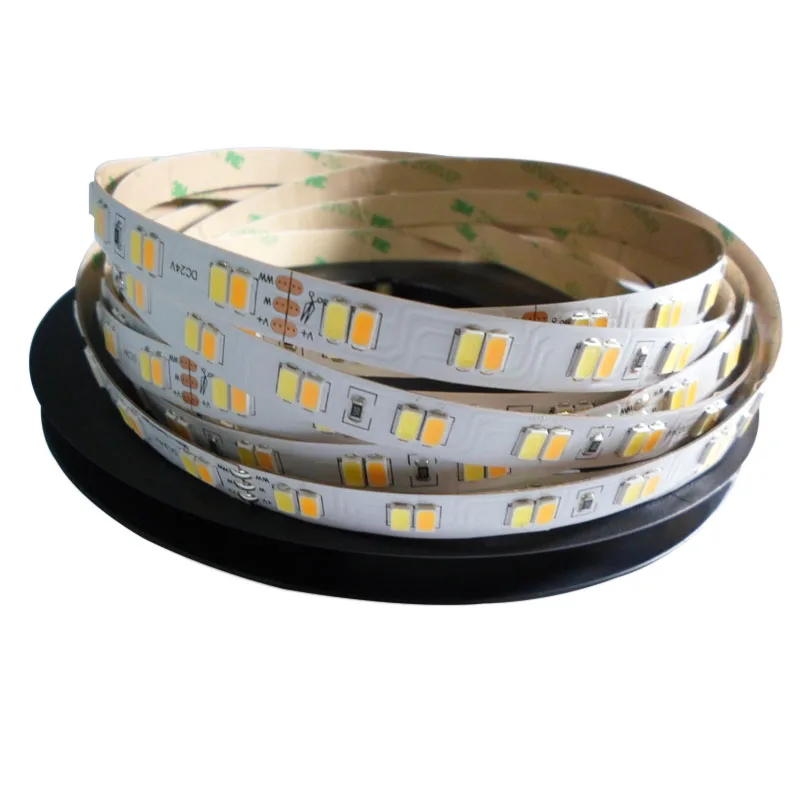 5mX  Super CRI 90  5630SMD LED strip double color CW+WW color temperature adjustable DC24V input 112LED/m