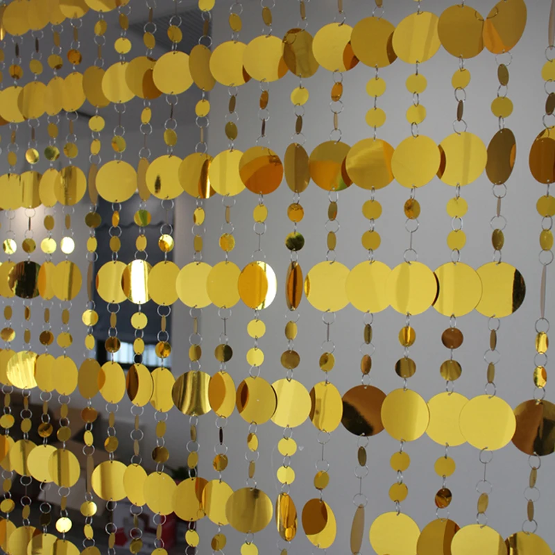 Gold sequin curtains interior home decoration supplies children\'s room cartoon door curtains cafe partition decoration