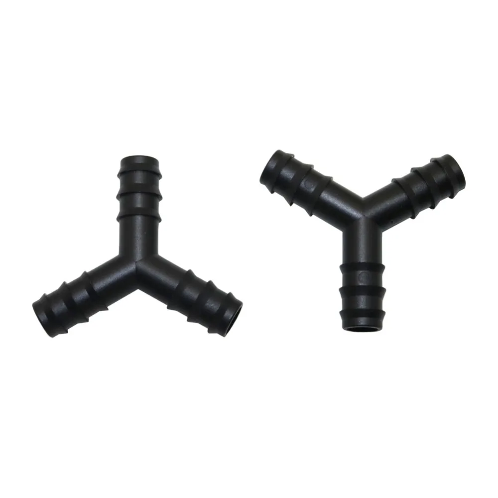 

Y Hose connector Garden 1/2" Water Quick Coupling Homebrew Agriculture Drip Irrigation Fittings DN16 Hose Joint 10 Pcs