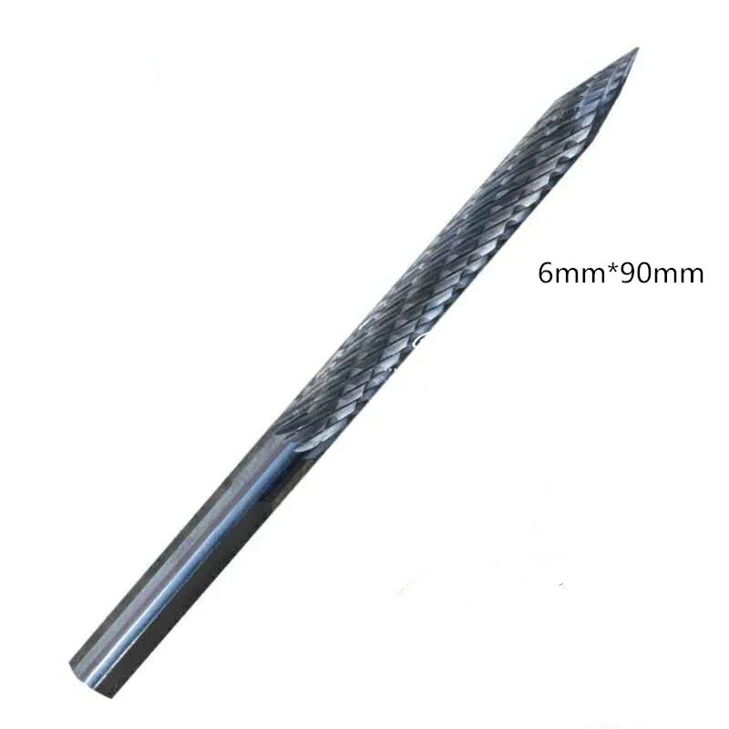 

1pc Solid Carbide Cutter Rotary Burrs 6 Size Shanks Carbon Steel Drill Bit Pneumatic Drill Bit Patch Plug Tire Repair Tool