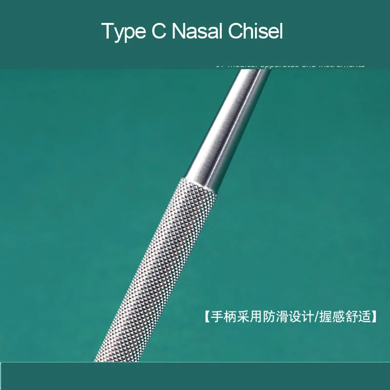 Stainless steel nose  C-type semi-circular bone chisel Beauty  Health Cosmetic Makeup Tool Accessories