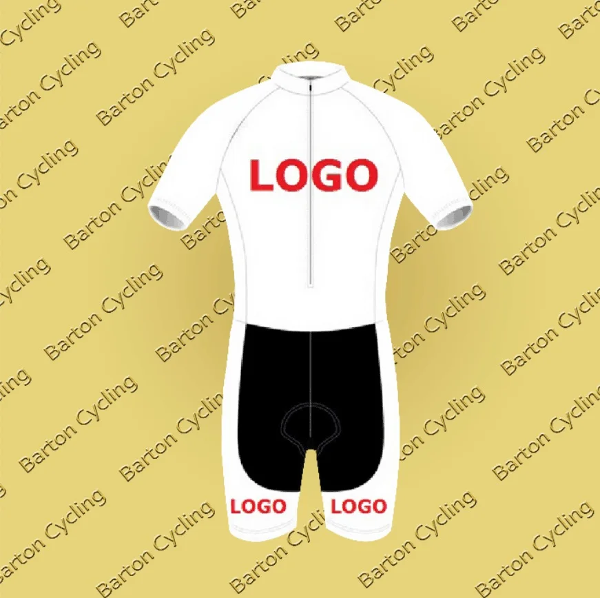 Barton Cycling Competition Grade Quality Custom Design Short Sleeve Racing Road Bike Cycling Triathlon Padded Elastic SkinSuit