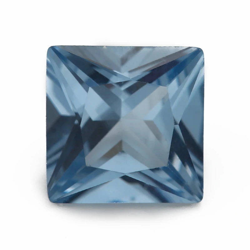 

Square Princess Cut Synthetic Spinel Blue Loose Stones 3x3mm~10x10mm 106# 109# 112# 113# 114# 120# for Jewelry Making