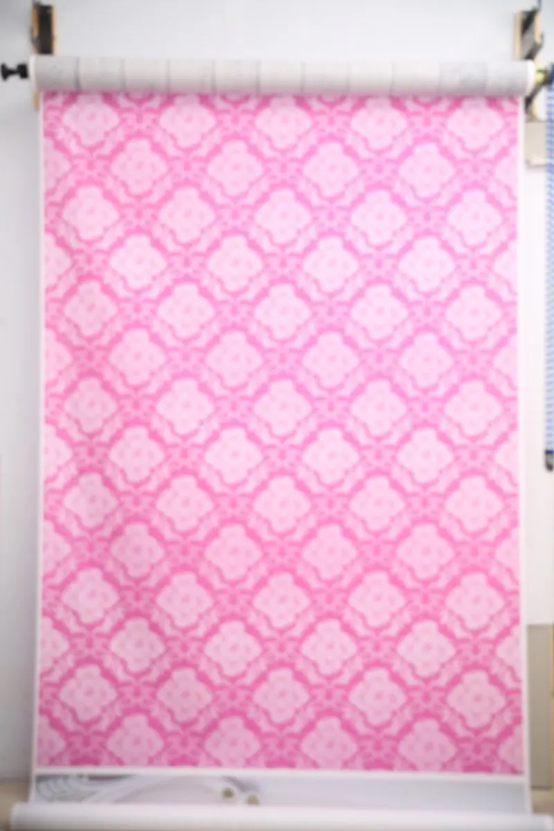 

5x7ft Pink Floral Damask Pattern Newborns Art Background backdrop