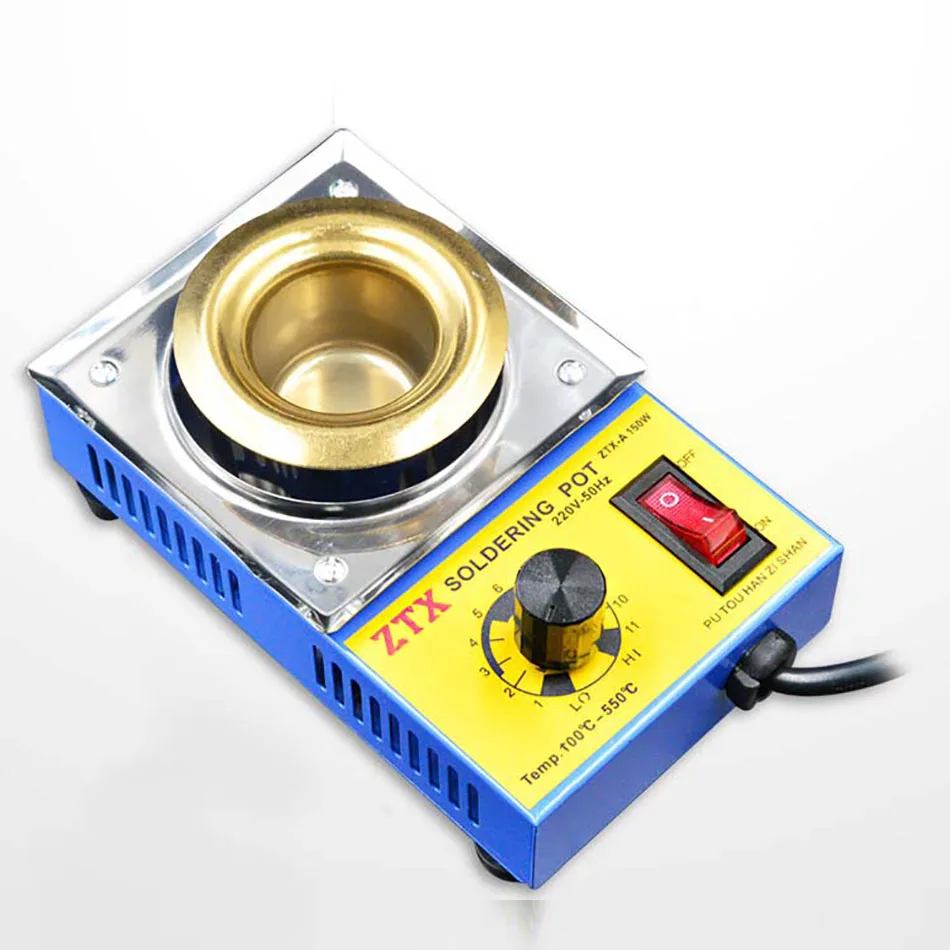 220V 160/280/350W   Adjustable Temperature Solder Pot Tin stove Melting Furnace Temperature  Soldering Desoldering Tinning Tools