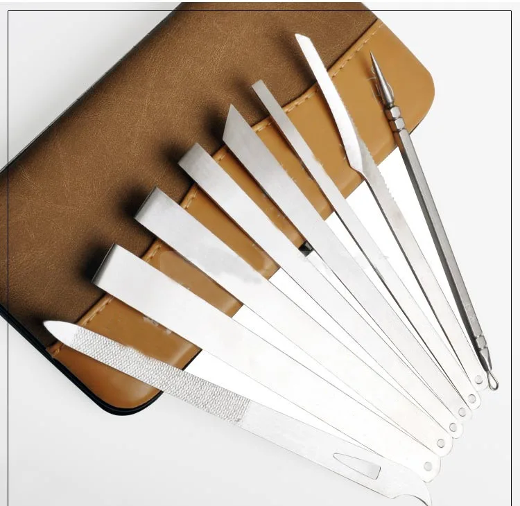 Kit de coupe-ongles, ensemble de couteaux de pédicure, manucure et pédicure en acier inoxydable, coupe-ongles, ciseaux, outils d'art