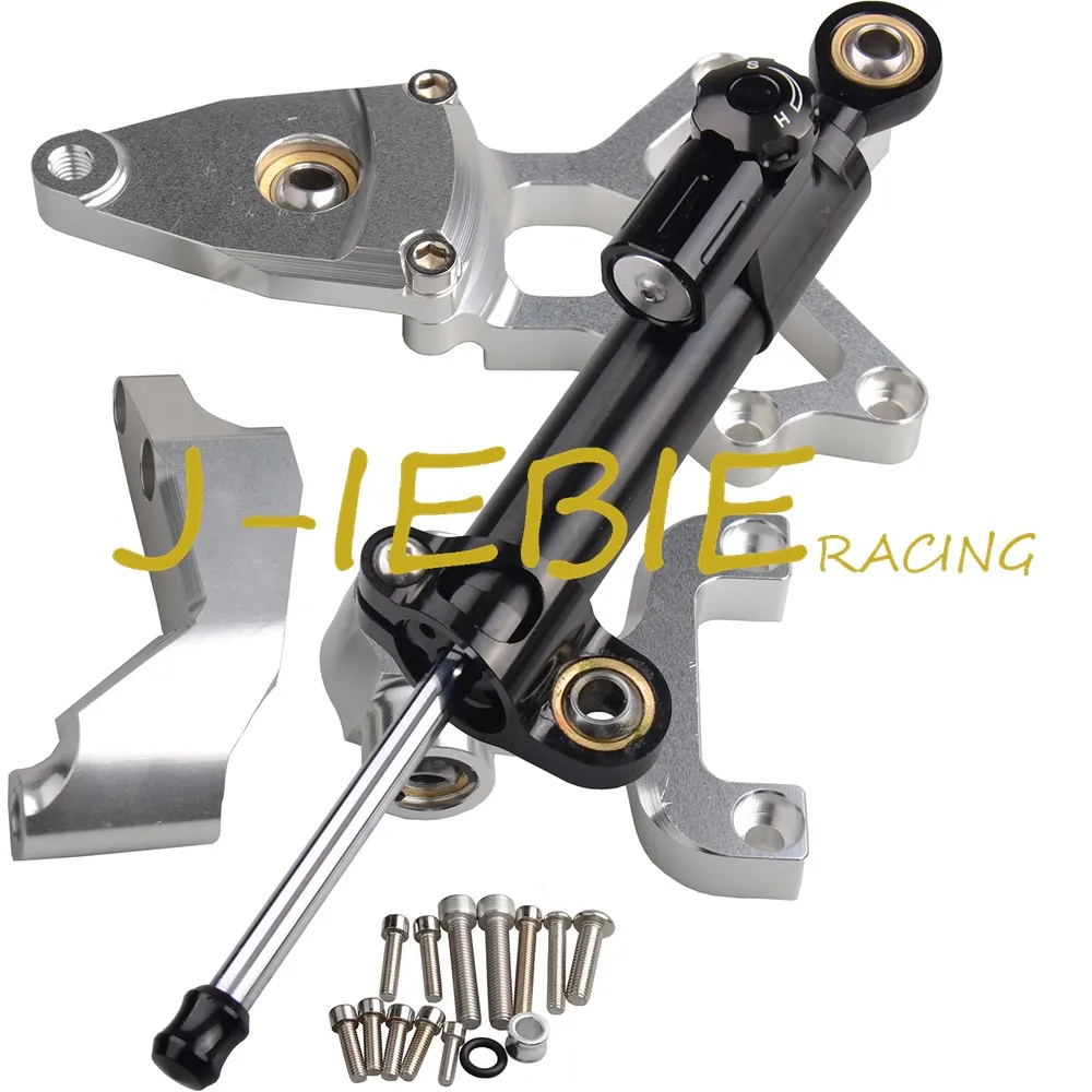 

CNC Steering Damper Stabilizer and Silver Bracket Mounting For Honda CBR1000RR CBR1000 RR 2008-2014 2009 2010 2011 2012 2013