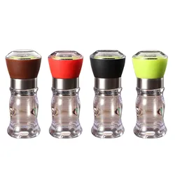 High Quality Stainless Steel Manual Salt Pepper Spice Mill Grinder With Cover Ceramic Kitchen Tools Pepper Mill Grinding Grinder