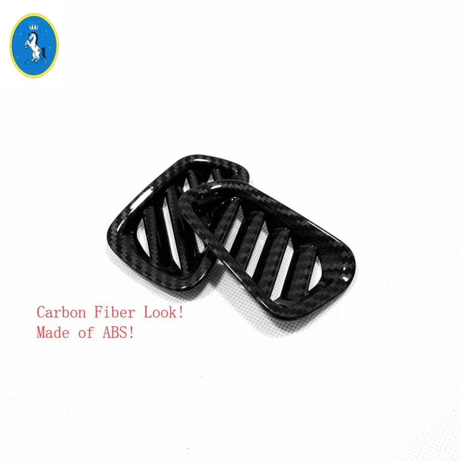 

Auto Air Conditioning AC Outlet Vent Decor Frame Accessories Cover Trim For Hyundai Tucson 2019 2020 Matte / Carbon Fiber Look