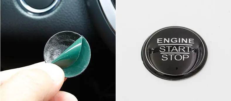 Car Engine Start Stop Button Sticker Cap Trim Cover For 2018 Toyota Camry XV70  Car Interior Accessories