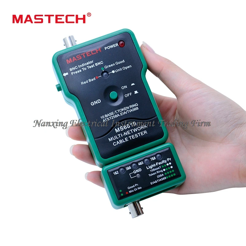 Network Cable Tester MASTECH MS6810 High Speed Testing Multi Network Cable Tester Meter RJ45 BNC Tests for Coaxial Cable