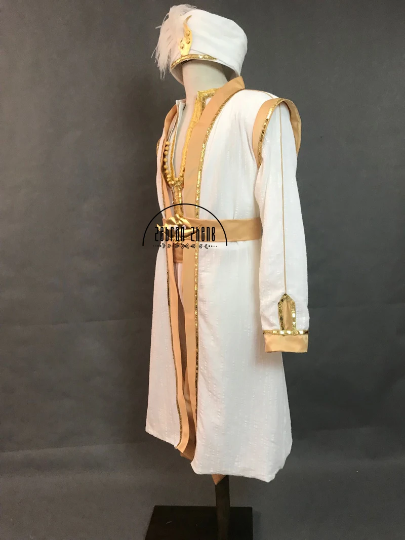 New Moive Lamp Aladdin Cosplay Costume For Adult Man Halloween Party Custom Made