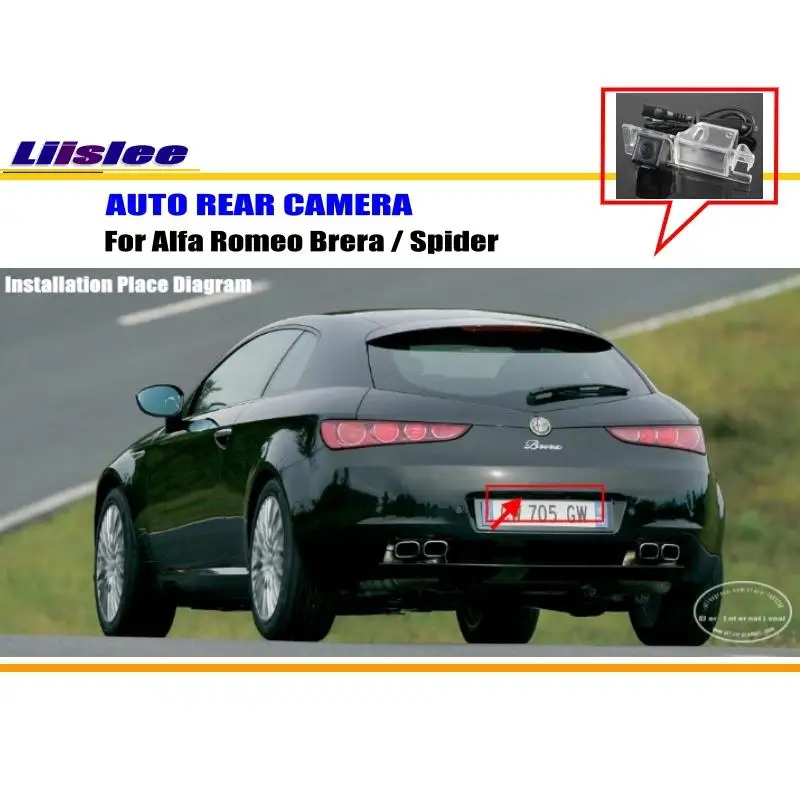 For Alfa Romeo Brera Spider Car Rear View Rearview Camera Backup Back Parking AUTO HD CCD CAM Accessories Kit