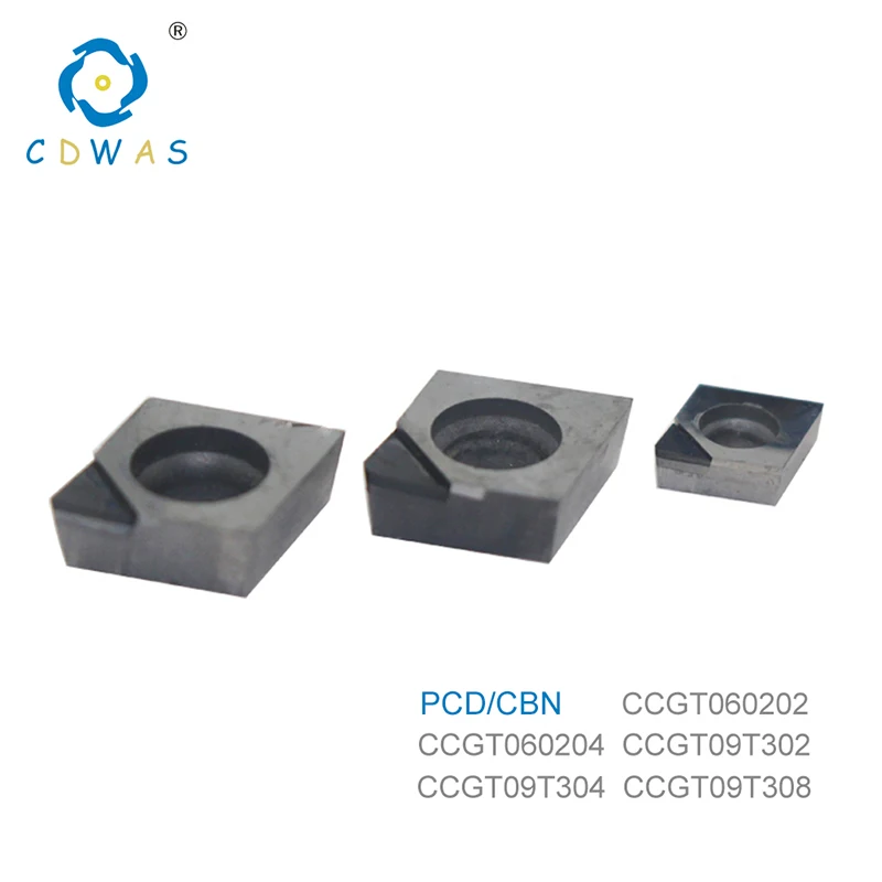 CCGT060202 CCGT 060204 ccgt09T302 ccgt 09T304 CCGT09T308 PCD CBN Diamond Inserts Internal Turning Tool CNC Lathe Tool Blade