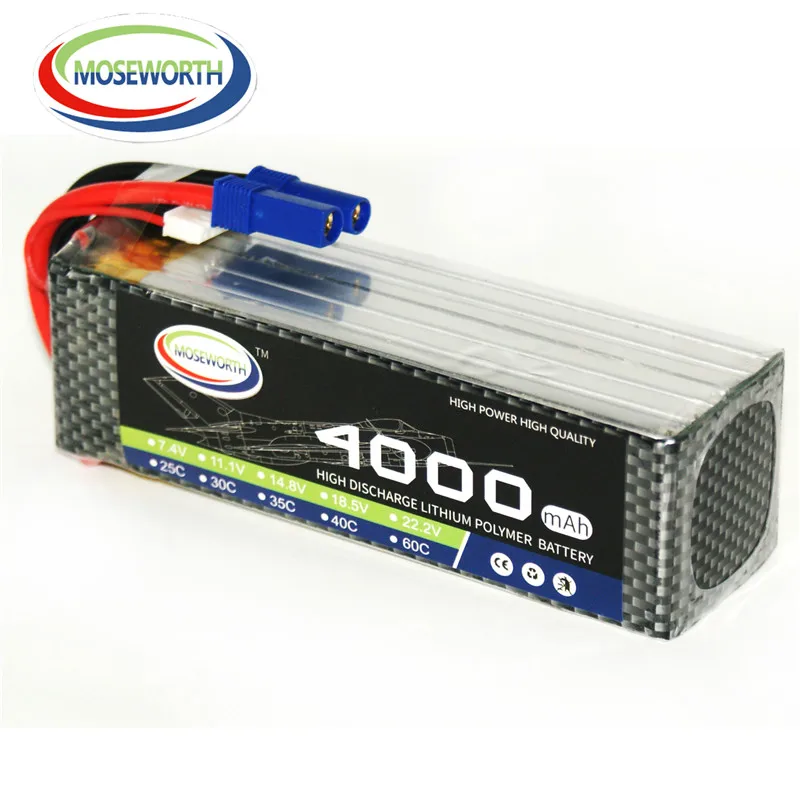 6S 22.2V 4000mAh 35C Battery Lipo For RC Drone Aircraft Car Boat Airplane Quadcopter Helicopter Remote Control Toys Lipo Battery
