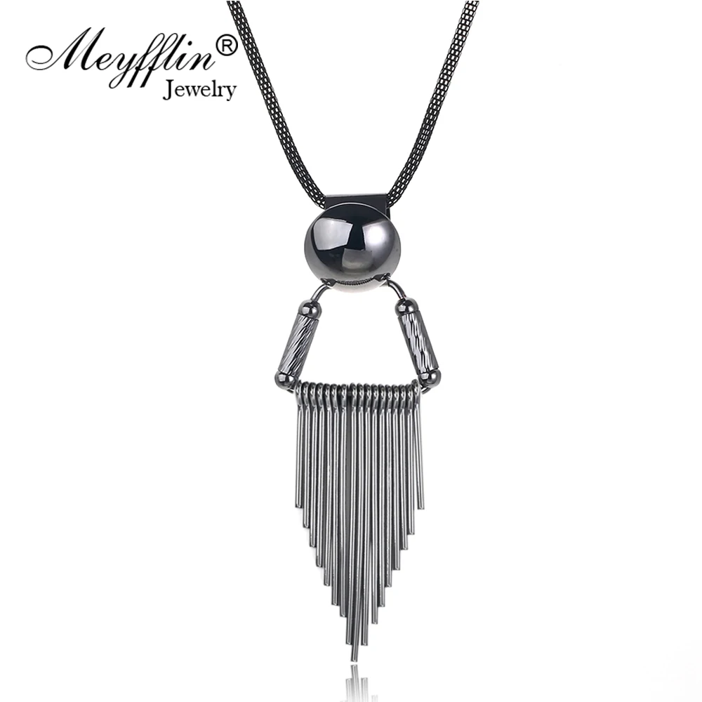 Fashion Long Necklace for Women Collier Femme Vintage Tassel Necklaces & Pendants 2022 Statement Jewelry Collar Mujer Maxi Colar