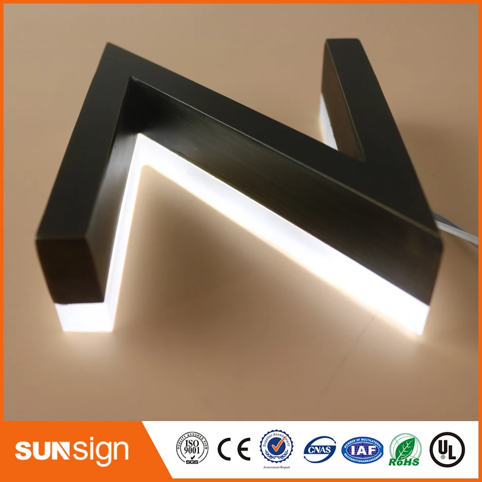 China Manufacturer OEM custom letras luminosas backlit channel letter signs