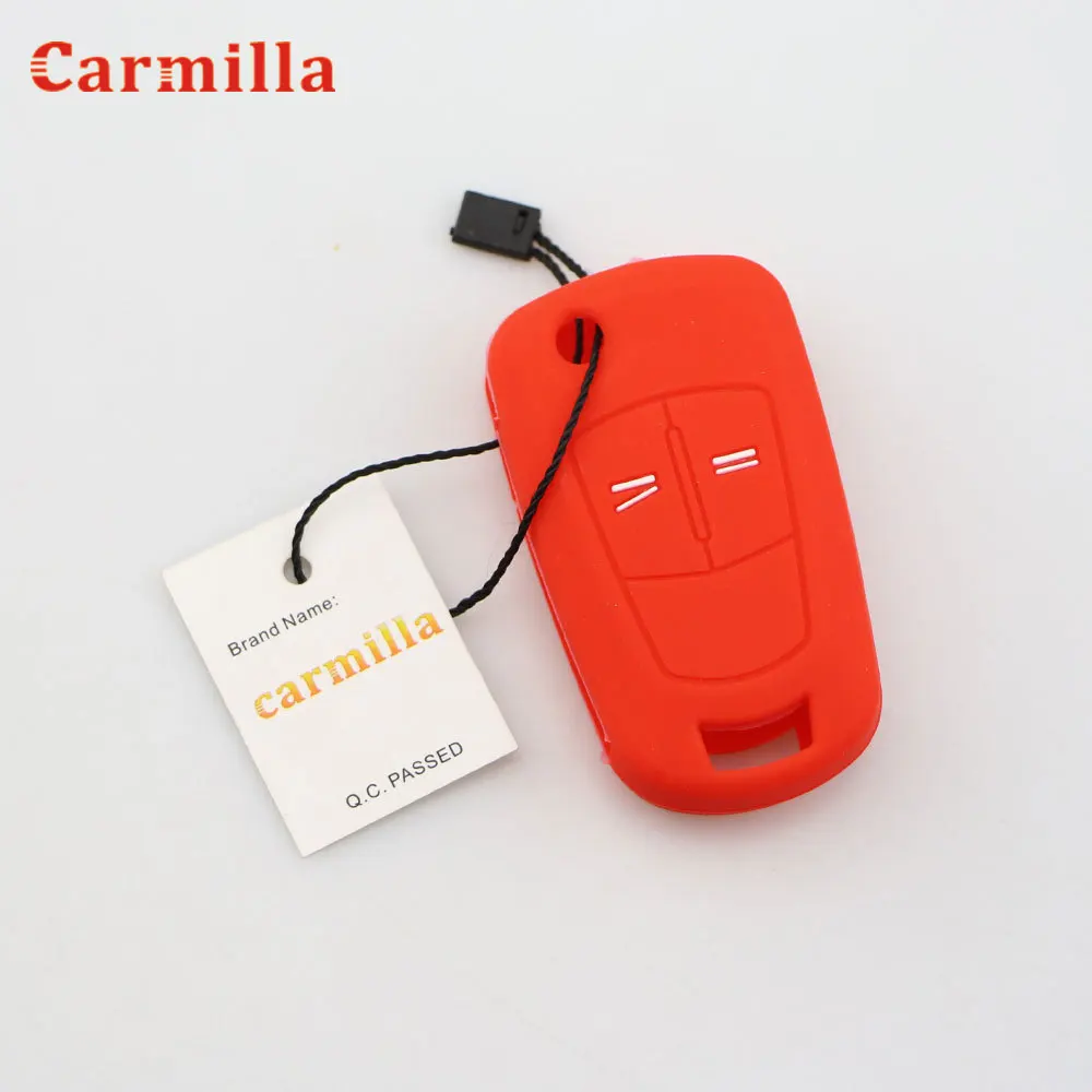 2 Buttons Silicone Key Cover Fob Case Fit for Vauxhall Opel Corsa Astra Vectra Signum Remote Flip Folding Car Key Shell