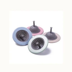 Round Floor Drain Cover Plug water filter Hair Catcher Strainer cork for kitchen silicone sink Bathroom Anti-blocking Practical
