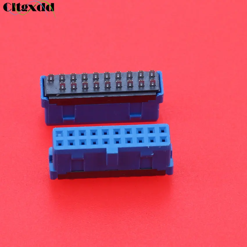 Cltgxdd 1 Piece USB 3.0 19P 20P 19 Pin 20 Pin Mainboard Motherboard Plug Connector Female Socket for DIY USB3.0 Cable