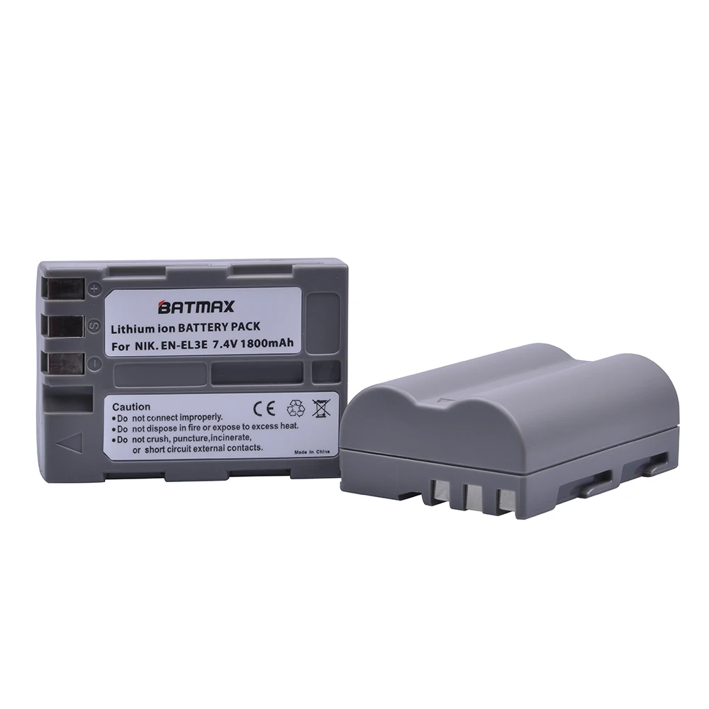 1Pc 1800mAh EN-EL3e pl EL3e kamera bateria dla nikona EN-EL3e i Nikon D50, D70, D70s, D80, D90, D100, D200, D300, D300S, D700