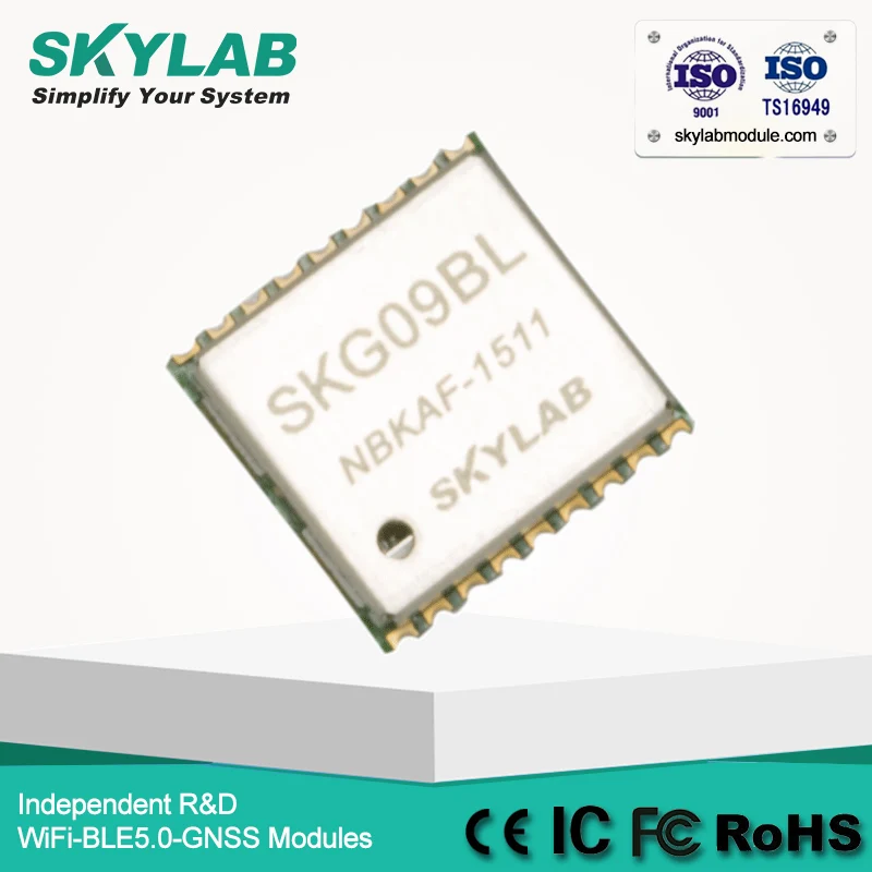 SKYLAB SKG09BL chipset MT3337 NMEA -165dBm QZSS  high performance ROM GPS Receiver Module