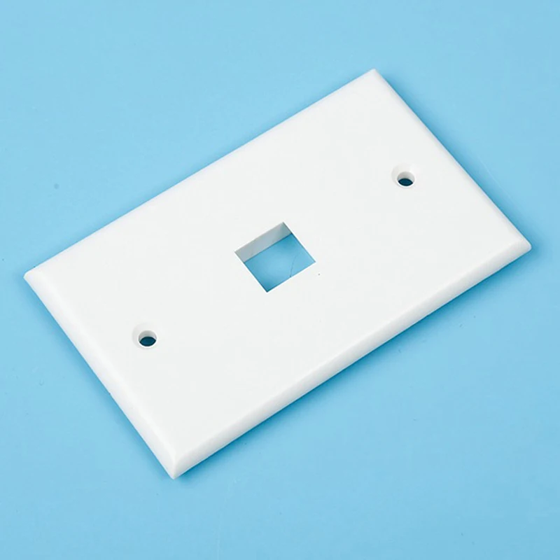 US Type Wall Outlet Faceplate Insert For 1 2 3 4 6 Keystone Jack Socket 114x70mm White Color Frame Panel