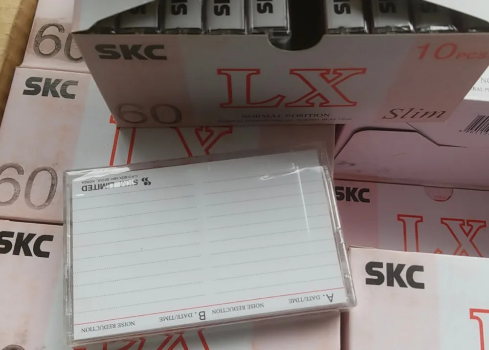 Wholesale One 60 Minutes SKCLX Normal Position Type 1 Recording Blank Cassette Tapes.