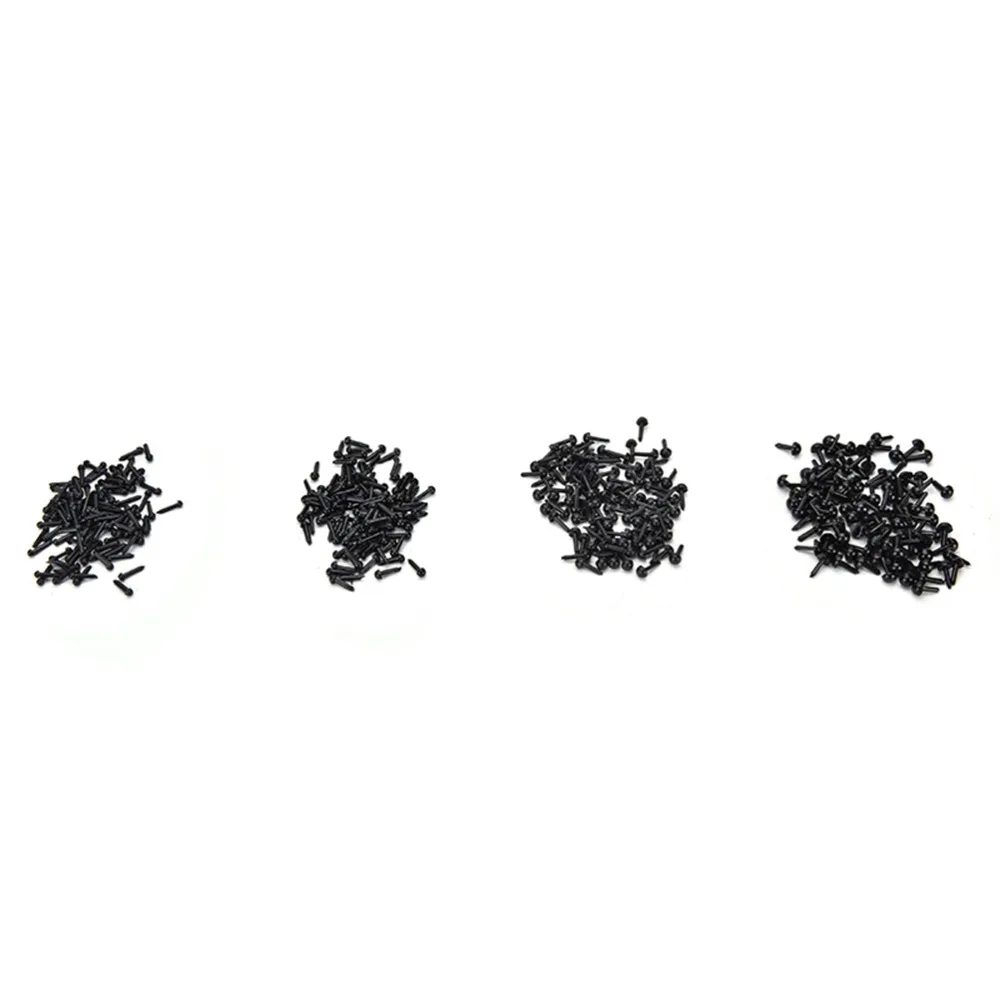 100 Pcs 3 mm/4 mm/5 mm/6 mm Black Plastic Safety Eyes for Dolls Toys Accessories Animal Making DIY Craft