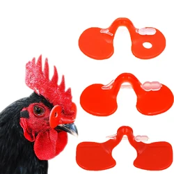 With Bolt Chicken Eyes Glasses Pheasant Goggles Anti-pecking Anti-feather Picking Fighting Poultry Farming Tools Red Plastic